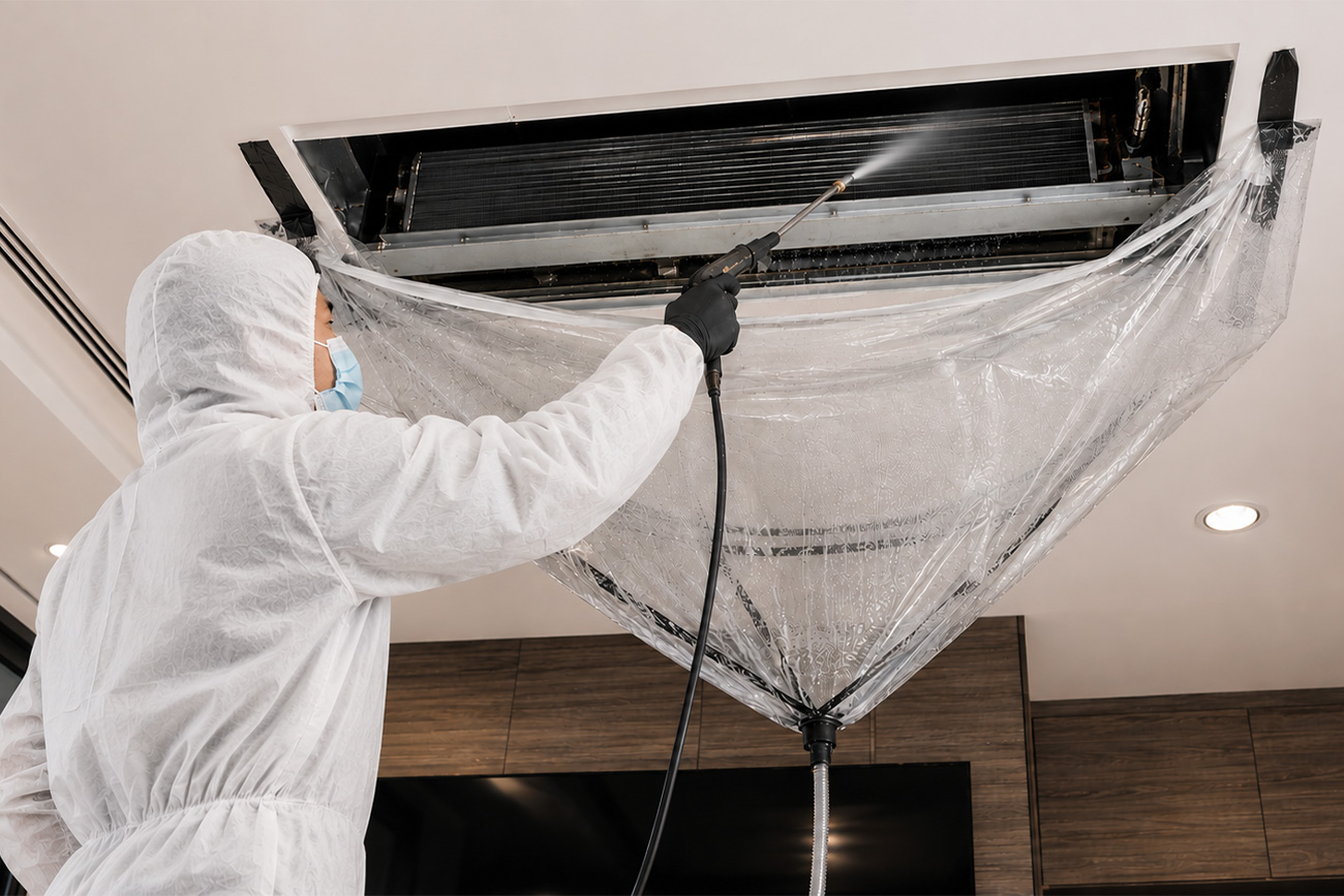 AC coil cleaning