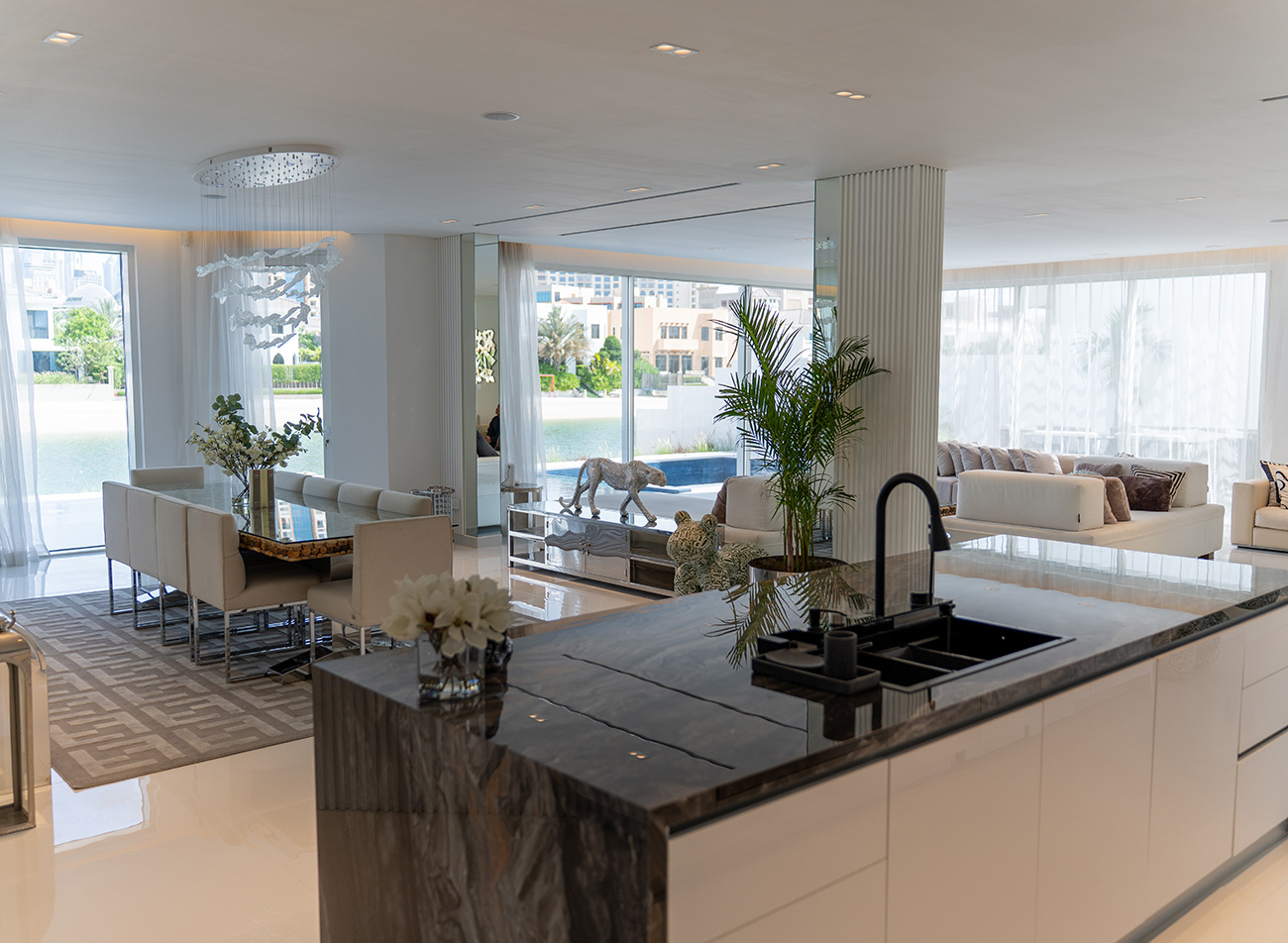 Cleaning a modern Dubai home